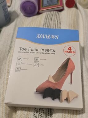 Women’s Pink Toe Filler Inserts - 4 Pairs